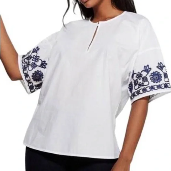 EUC Tory Burch Amy Top - Size Medium - Picture 1 of 10